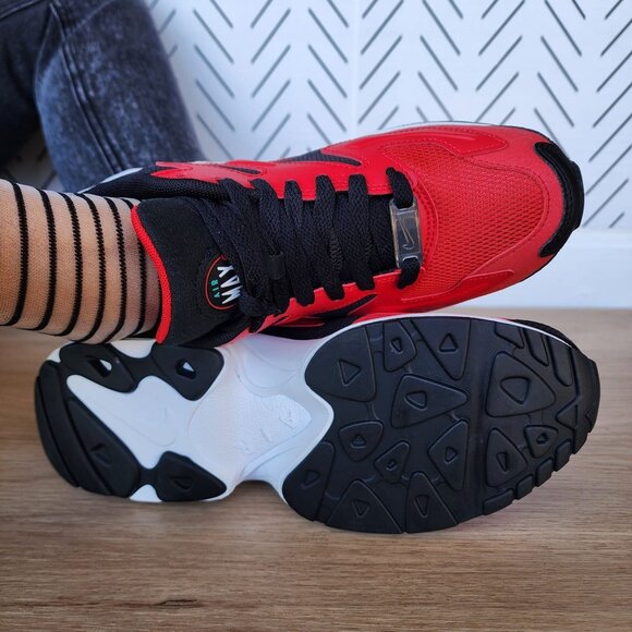 ❤️❤️Rare Nike Air Max 2 Light Womens Shoes 7.5 Sneakers Red Green A01741-003 New - Picture 8 of 12